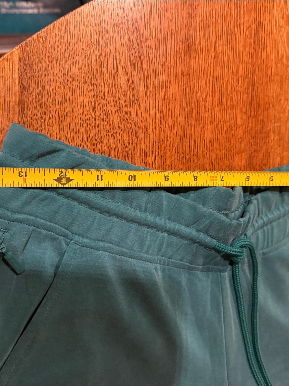 Athleta Cropped Wide-Leg Drawstring Pants in Teal Green - Picture 7 of 11